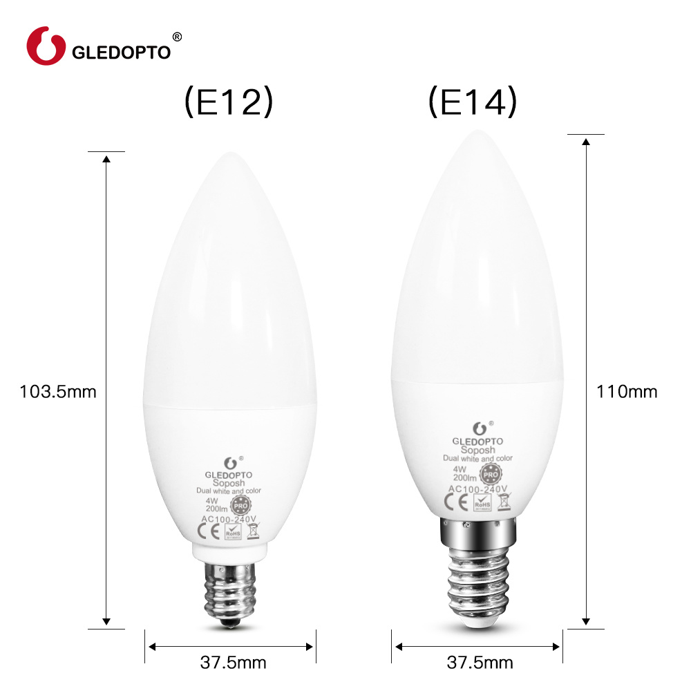 Zigbee PRO and White 4 Watt E14 Lamp Philips Hue Compatible LEDStripXL