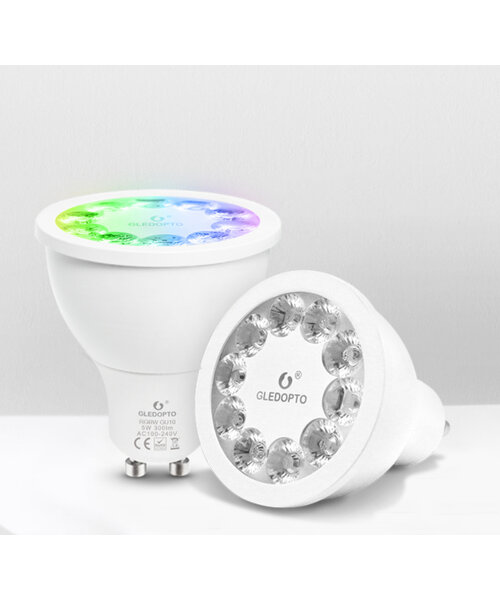 GLEDOPTO Zigbee PRO Color and White 4 Watt GU10 Spot 25° lens