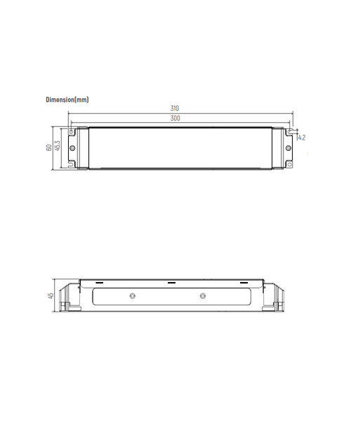 Euchips Dali en 1-10v LED Driver 200 watt 24 volt