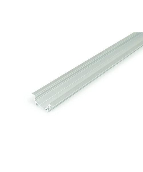 TOPMET 14mm Aluminium Inbouw Hoek Profiel 1 meter Zilver Geanodiseerd DIAGONAL14