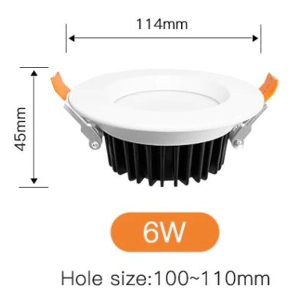 GLEDOPTO Zigbee PRO RGB+CCT Downlight 6 Watt