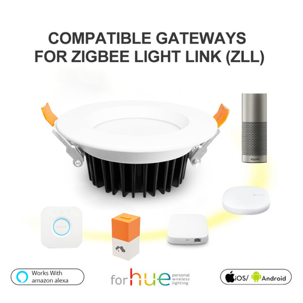 GLEDOPTO Zigbee PRO RGB+CCT Downlight 12 Watt