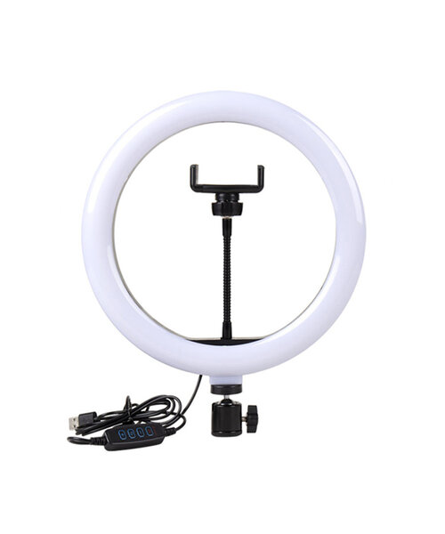 LED ring lamp met 3 lichtstanden - voor foto's en video's - diameter van 30 cm