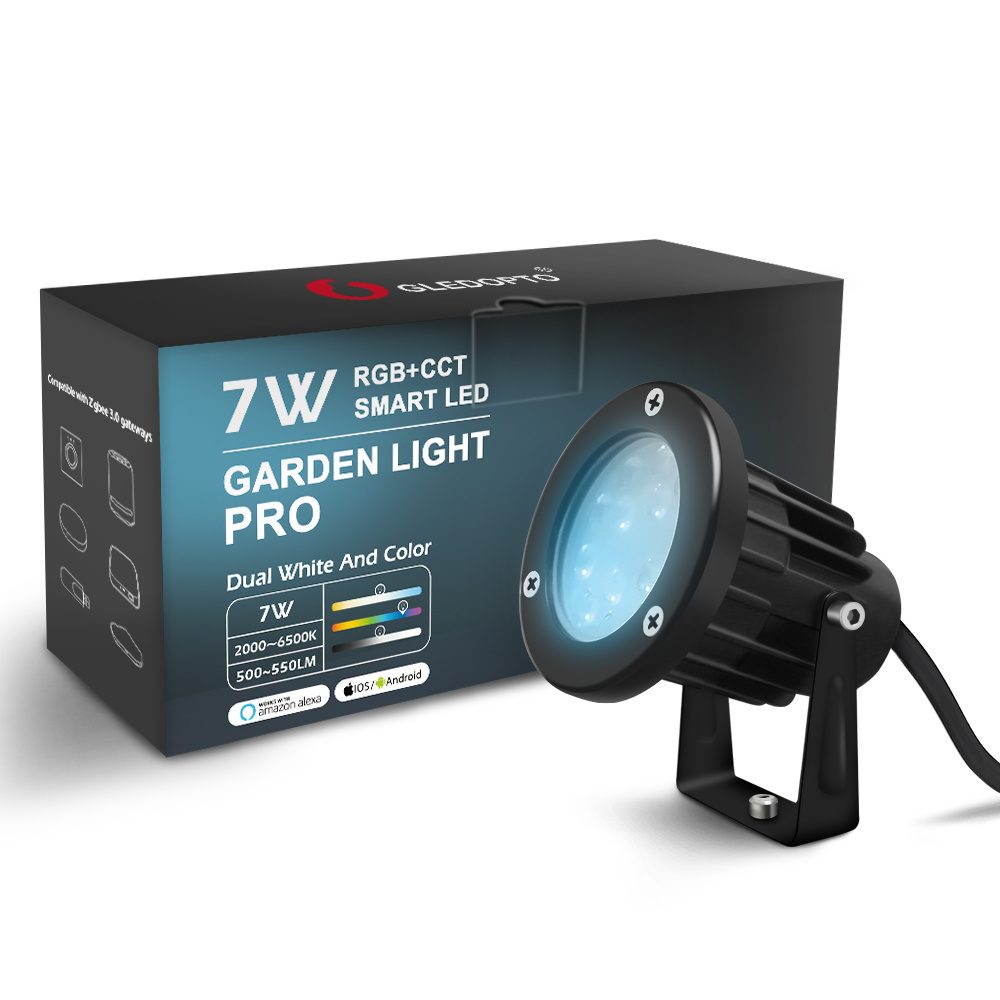 Vertrouwen op wagon Horizontaal GLEDOPTO Zigbee PRO RGB+CCT 7 Watt LED Tuinspot - LEDStripXL