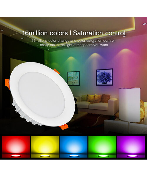 Milight / MiBoxer 18 Watt RGB+CCT LED Downlight FUT065