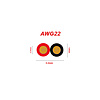 10 Meter Stroomdraad 2 aderig Rood / Zwart