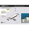 TOPMET Opbouw Profiel 1 Meter voor 3 ledstrips WIDE24