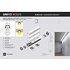 TOPMET Opbouw / Inbouw Profiel 2 Meter UNI12