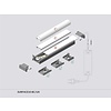 TOPMET Opbouw Profiel 1 Meter 10mm SURFACE10