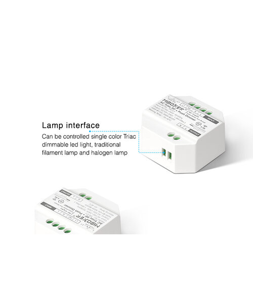 Milight / MiBoxer TRIAC Inbouw ELV LED RF 2.4Ghz AC 230v Dimmer met PushDim