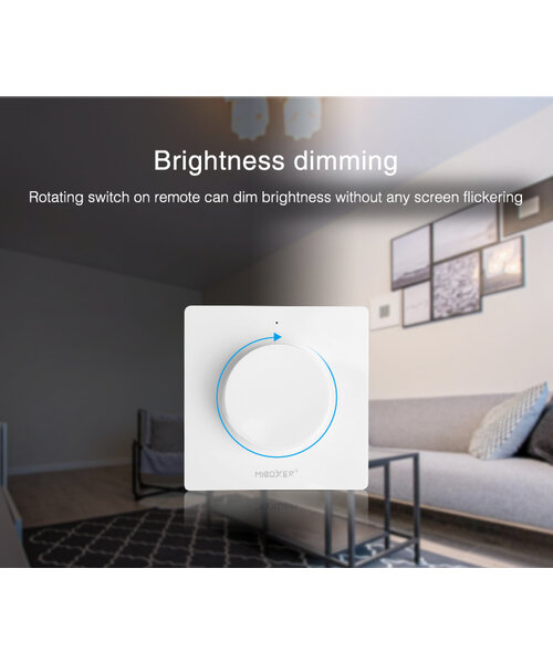 Milight / MiBoxer 2.4Ghz Draadloos Wandpaneel Voor Zone Controllers, Lampen en TRIAC Controllers