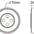 Milight / MiBoxer S1 Sunrise Wandpaneel voor Enkel kleurige- en DualWhite LEDStrip Controllers