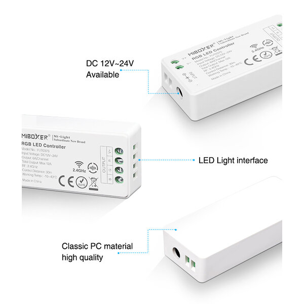 Milight / MiBoxer RGB LEDStrip Zone Controller Slimline