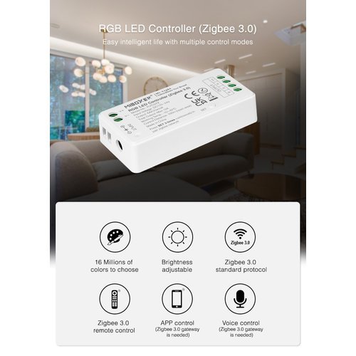 Milight / MiBoxer Zigbee 3.0 RGB LEDStrip Zone Controller