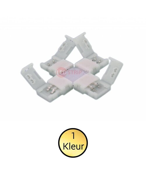 LEDStrip koppelstuk kruising klik connector, soldeervrij