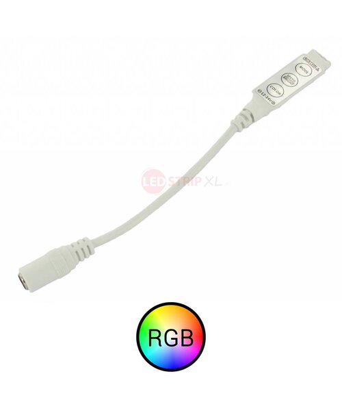 Mini controller en dimmer voor RGB ledstrips 12-24V