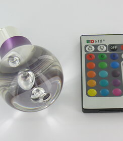 RGB 3 Watt LED 'bal' Lamp GU10