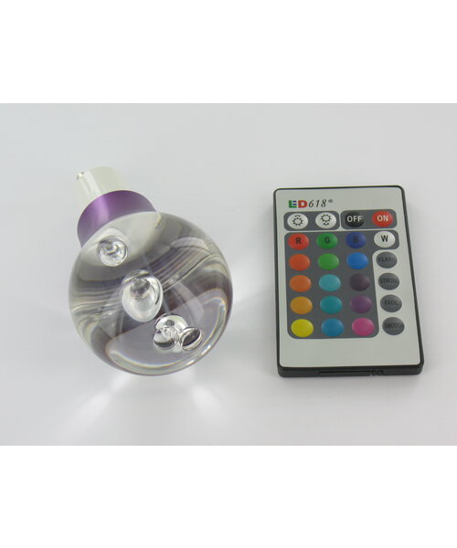 RGB 3 Watt LED 'bal' Lamp GU10