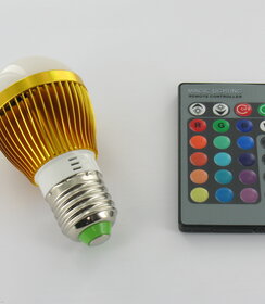 RGB 3 Watt LED 'bulb' Lamp E27