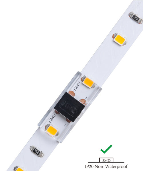 Ledstrip connector strip naar strip voor IP20 strips 8mm