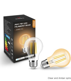 Zigbee 3.0 E27 CCT LED Filament Lamp 7 Watt A60