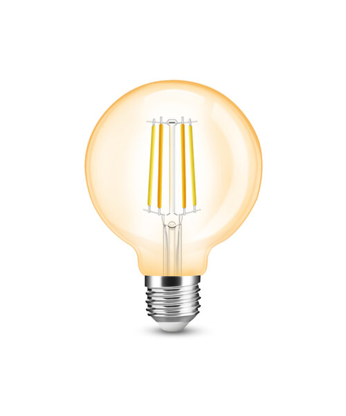 GLEDOPTO Zigbee 3.0 E27 CCT 2200K ~ 6500K LED Filament Lamp 7 Watt G95
