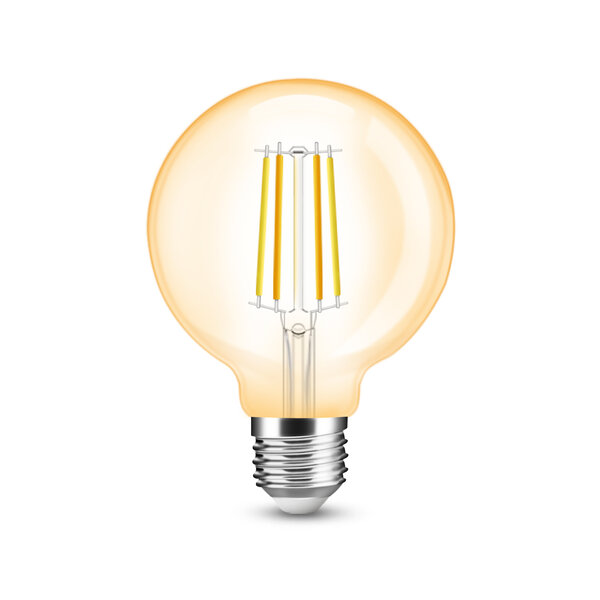 GLEDOPTO Zigbee 3.0 E27 CCT 2200K ~ 6500K LED Filament Lamp 7 Watt G95