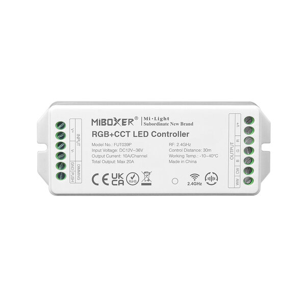 Milight / MiBoxer 2.4GHz RGB+CCT LEDStrip PRO Controller 20A Output