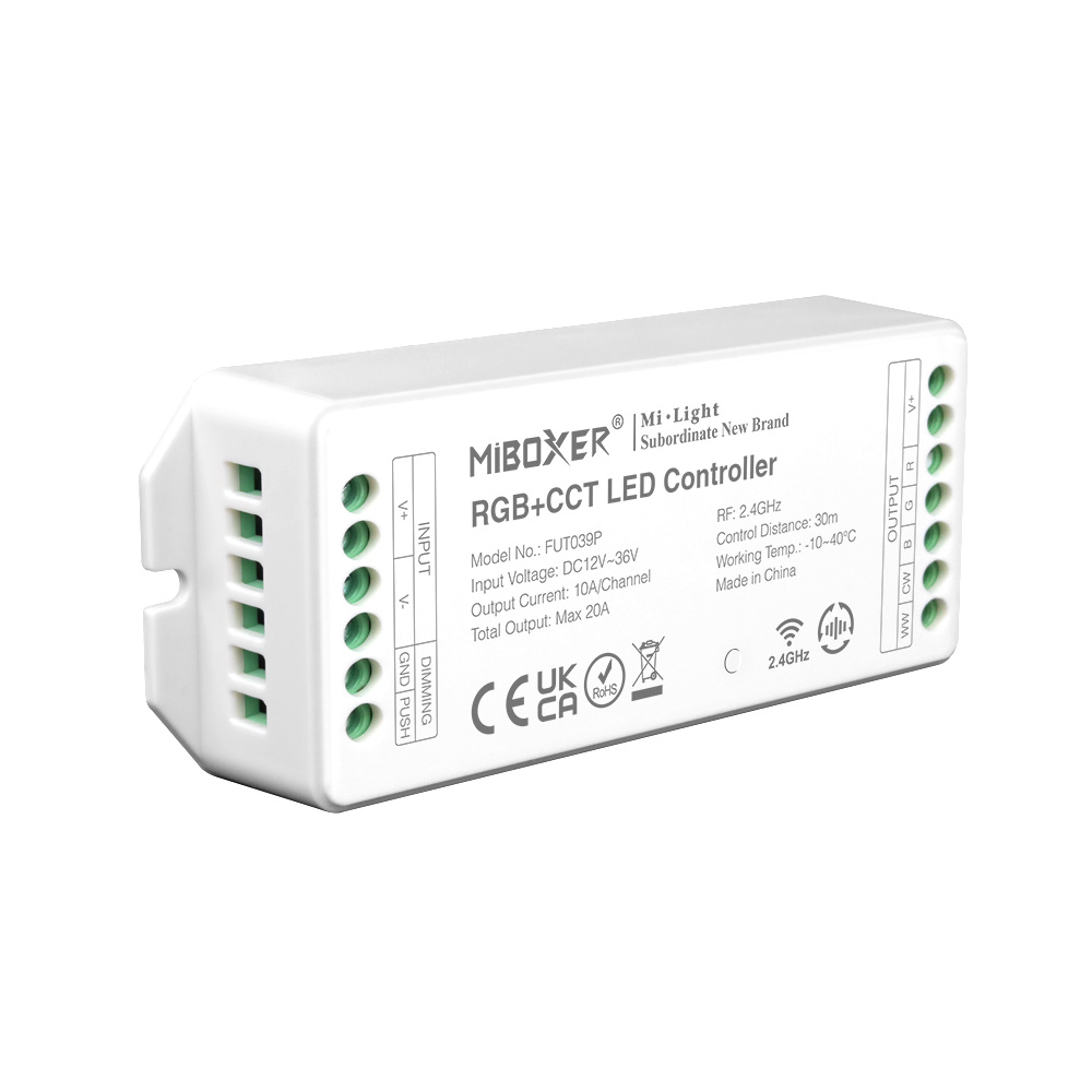 2.4GHz RGB+CCT LEDStrip PRO Controller 20A Output