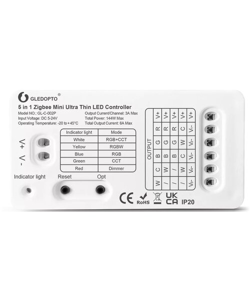 GLEDOPTO Zigbee 3.0 PRO 5in1 Mini LED Controller