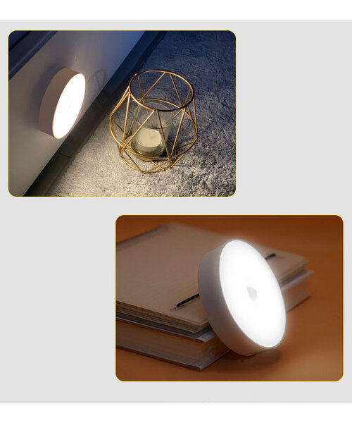 Oplaadbare LED Nachtlamp met bewegingsmelder en Magnetische bevestiging