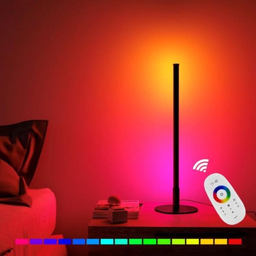 Digitale RGB LED Staande tafel lamp met RF Afstandsbediening