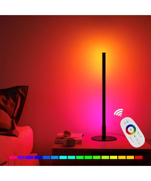 Digitale RGB LED Staande tafel lamp met RF Afstandsbediening