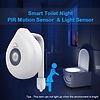 LED RGB Toilet lamp op batterij met Bewegingssensor