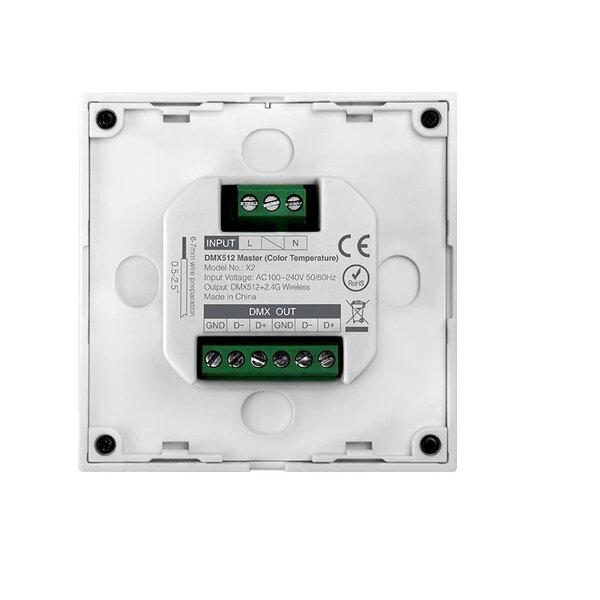 Milight / MiBoxer 4 Zone DMX512 Wandpaneel voor DualWhite LEDStrips