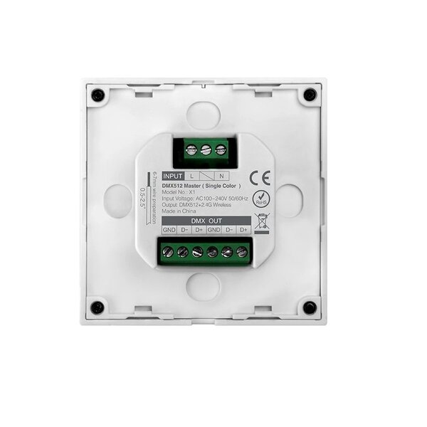 Milight / MiBoxer 4 Zone DMX512 Wandpaneel voor Enkelkleurige LEDStrips