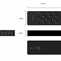Orico USB stekkerdoos met zes stopcontacten en vijf USB-laadpoorten - Incl. aan/uit schakelaar - Zwart