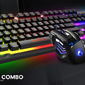 iMice 4-in-1 Gaming set met muis, toetsenbord, koptelefoon en muismat - RGB verlichting