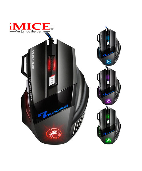 iMice 4-in-1 Gaming set met muis, toetsenbord, koptelefoon en muismat - RGB verlichting