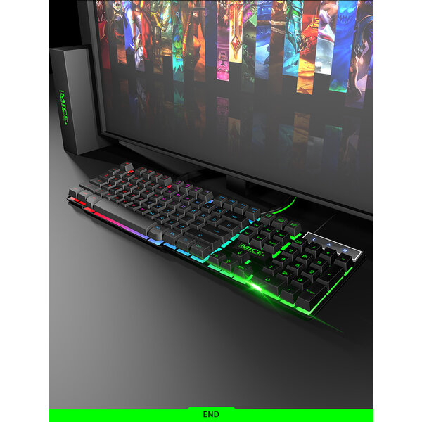 iMice Game toetsenbord en game muis set - RGB verlichting
