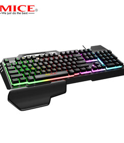 Game toetsenbord met RGB verlichting - Handsteun - 104 toetsen