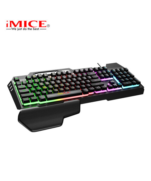 iMice Game toetsenbord met RGB verlichting - Handsteun - 104 toetsen