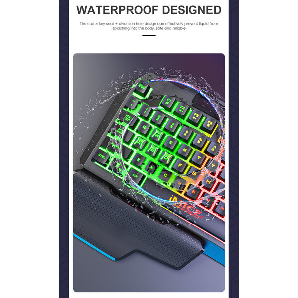 iMice Game toetsenbord met RGB verlichting - Handsteun - 104 toetsen