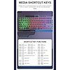 iMice Game toetsenbord met RGB verlichting - Handsteun - 104 toetsen