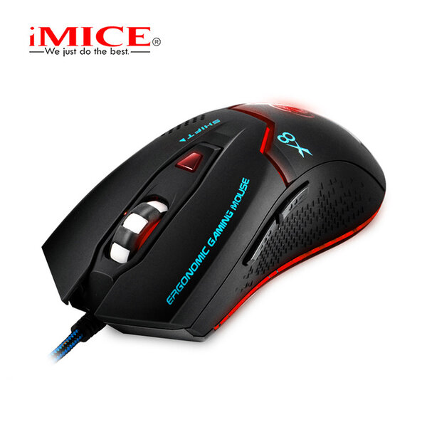 iMice Game muis met LED verlichting - 6 knoppen - Instelbare DPI