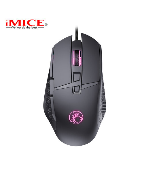 iMice Game muis - 8 knoppen - Instelbare DPI - LED Verlichting - 7200 DPI