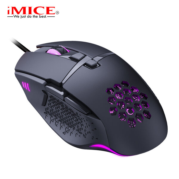 iMice Programmeerbare honeycomb game muis - 8 knoppen - 1200/2400/4800/7200 DPI