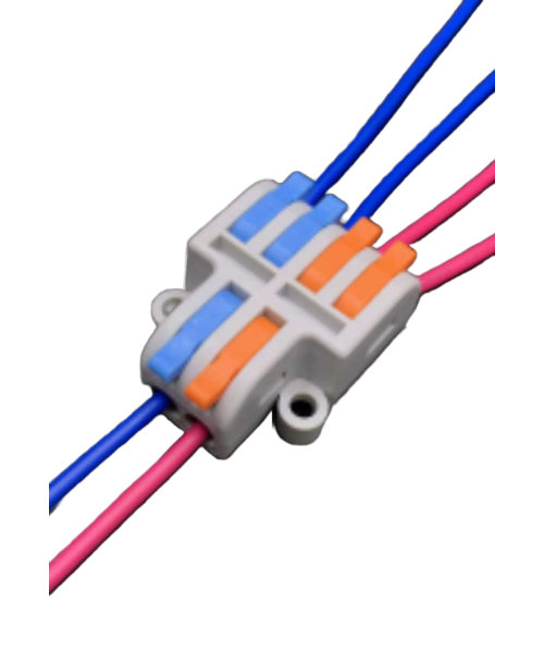 Stroomdraad Verbindingsklem 2 aderig naar 2 voudig Splitsen