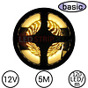 LEDStrip Warm Wit 10 Meter 120 LED 24 Volt - Basic