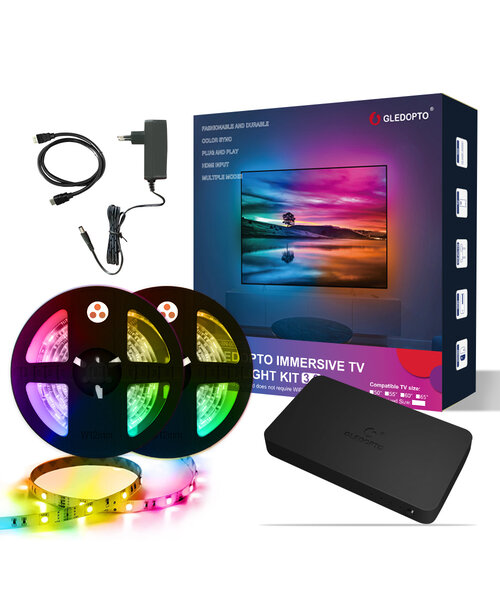 GLEDOPTO LED Ambient TV Backlight Kit 3.0 HDMI Sync Box